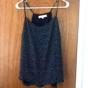 NEVER WORN Navy Loft tank top, light and flowy!